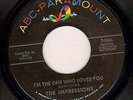 Northern Soul 45 THE IMPRESSIONS I'm the one who loves you ABC PARAMOUNT Hear