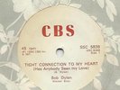BOB DYLAN  ULTRA  RARE  ZIMBABWE  45  TIGHT CONNECTION TO MY HEART