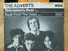 ADVERTS 7” Television’s Over EX/EX from 1978 different GERMAN COVER punk PISTOLS