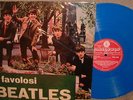 With The Beatles LP  I Favolosi Italian reissue on BLUE vinyl in SHRINK NM