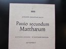 BACH St. Matthew Passion ARCHIV German STEREO 4 X LP BOX SET NM
