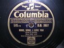 CHINESE LOVE SONG/MELODY  MISS HUE LEE Rose I Love You UK COLUMBIA 78 CANTONESE