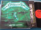 METALLICA ride the lightning LP 1984 bernett GREEN cover FRENCH PRESS red label