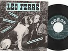 SUPERBE EP LEO FERRE chez ODEON jazz band 1958  état COMME NEUF/MINT CONDITON