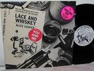 Alice Cooper Lace & Whiskey White Label Promo Song/Promo Sticker Fan Club Insert