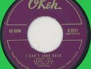 ANGEL FACE (w/ Frank Motley) I Can't Look Back 45rpm Okeh 1956
