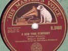 HMV 8460 Molly Picon NEW YORK SYMPHONY/What People Make Living From EE+ Yiddish