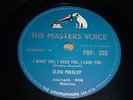 ELVIS PRESLEY My baby left me 78 HMV POP235