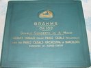 THIBAUD CASALS CORTOT BRAHMS DOUBLE CONCERT HMV 1929 NM 4-78 RPM ORIGINAL BOX