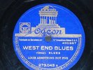 JAZZ 78 rpm RECORD Odeon LOUIS ARMSTRONG West end blues / You Rascal, you