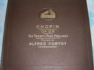 4 x 78rpm ALFRED CORTOT CHOPIN 24 PRELUDES COMPLETE UK SET NM in ORIGINAL ALBUM