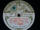 OPERA 78 rpm RECORD Fonotipia TENOR ROMANO CIAROFF Boheme PUCCINI Milano X-RARE