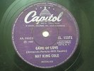 NAT KING COLE CL 15372 INDIA INDIAN RARE 78 RPM RECORD 10
