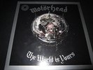 MOTORHEAD MOTÖRHEAD THE WORLD IS YOURS LP SILVER VINYL 1000 LIMITED NEW
