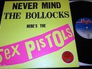RARE NM SEX PISTOLS NEVER MIND THE BOLLOCKS 1ST PRESS 1/1000 PROMO BLANK BACK LP
