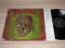 REPULSION LP - HORRIFIED / 1989 NECROSIS EARACHE RECORDS PRIVATE in NM - RARE