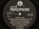 THE BEATLES RUBBER SOUL DANISH LP 1965 BLACK & SILVER PARLOPHONE FIRST MONO