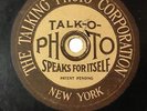 Rare Talk-O-Photo picture record 78rpm 1920 silent movie star