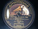 VATICAN 78 rpm RECORD Gramofono CASTRATO ALESSANDRO MORESCHI Gratias KANZLER Ave