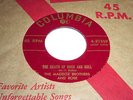 MADDOX BROTHERS & ROSE Death Of Rock And Roll 45 Rockabilly Columbia NM Beauty
