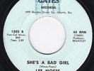NORTHERN SOUL 45-LEE MOSES -SHE'S A BAD GIRL on GATES