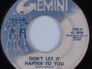Deep Soul 45 BENNY HARPER Don't Let It Happen To You GEMINI HEAR
