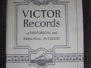VICTOR RECORDS AUGUST 1927 SPECIAL CATALOG HISTORICAL AND PERSONAL INTEREST