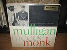 MULLIGAN MEETS MONK * ORIG RIVERSIDE DG STEREO VG++/EX
