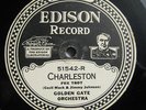 EDISON DIAMOND DISC 51443   CHARLESTON / MAMIE   GOLDEN GATE ORCHESTRA    RARE