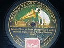PIANO 78 rpm RECORD Gramophone MARK HAMBOURG Sonata CLARO DE LUNA Beethoven