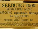 RARE SEEBURG 1000 BACKGROUND MUSIC CHRISTMAS LIBRARY COMPLETE SET OF 24