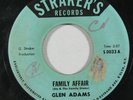 Reggae Soul 45 GLEN ADAMS Family Affair on Straker's