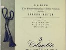 COLUMBIA 33CX 1287 UK BACH JOHANNA MARTZY UNACCOMPANIED VIOLIN SONATAS NM
