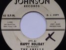 THE SHELLS: (IT'S A) HAPPY HOLIDAY rare DOO WOP SOUL 45 on JOHNSON dj HEAR