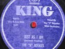78-DOO-WOP-FIVE ROYALES-JUST AS I AM/MINE FOREVERMORE on KING V+/E-
