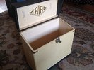 CLEAN 33 1/3 RPM record case TRIAD Portable Case Corp. Bronx, N.Y. SOLID