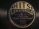 HITS  1000/1- LEO CARRILLO --ITALIAN BASE BALL GAME / GEORGE WASH -RARE -1925 -E