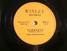 WINLEY  215- PARAGONS - HEY LITTLE SCHOOL GIRL/ FLORENCE - E/E-   - DOO WOP