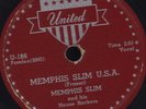 78 RPM RARE HOT BLUES GUITAR & VOCAL BY MEMPHIS SLIM ON UNITED 186 MUST SEE /EE-