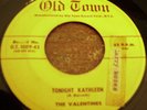 Hard one, Valentines, Tonight Kathleen, Old Town # 1009, vg+