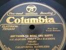 CALIFORNIA RAMBLERS 78rpm Anything To Make You Happy COLUMBIA 1411D M