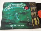 METALLICA ride the lightning LP 1984 bernett GREEN cover FRENCH PRESS red label
