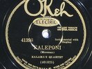 78 RPM -- Kalama's Quartet, Okeh 41398, EE+