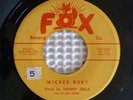 DANNY ZELLA And His ZELL ROCKS Wicked Ruby RARE Rockabilly 45 FOX VG+