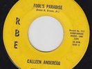 CALLEEN ANDEREGG Fool's Paradise 45 on RBE Texas Northern Soul HEAR