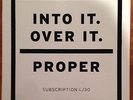 Into It Over It - Proper No Sleep Vinyl Club 6/30 screen printed jacket RARE