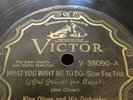 KING OLIVER 78rpm What You Want Me To Do / Too Late VICTOR 38090 Ex E-