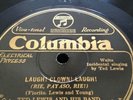 TED LEWIS 78rpm Laugh Clown Laugh / Hello Montreal COLUMBIA 1346D NM E+