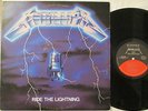 METALLICA - ride the lightning MASTERDISK LP w/insert 1984 ORIG clean NM vinyl