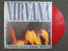 NIRVANA SMELLS LIKE TEEN SPIRIT 10” RED VINYL LP FENDER GUITAR EXCLUSIVE